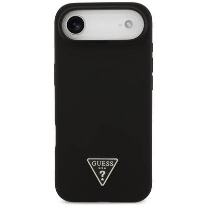 Étui MagSafe pour Apple iPhone 17 Air, Guess, Logo Triangle, Noir