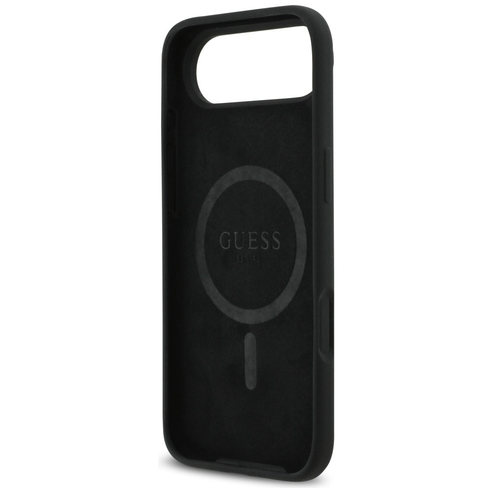 Étui MagSafe pour Apple iPhone 17 Air, Guess, Logo Triangle, Noir