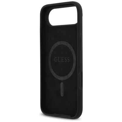 Étui MagSafe pour Apple iPhone 17 Air, Guess, Logo Triangle, Noir