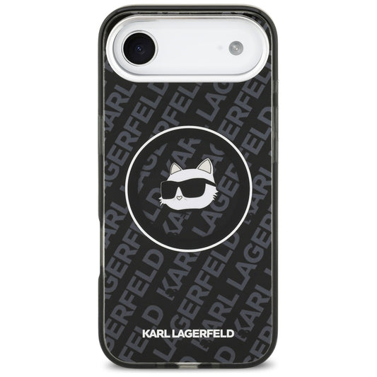 MagSafe hoesje voor Apple iPhone 17 Air, Karl Lagerfeld, IML Choupette's Head, Zwart