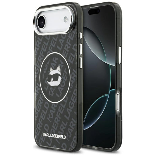 MagSafe hoesje voor Apple iPhone 17 Air, Karl Lagerfeld, IML Choupette's Head, Zwart