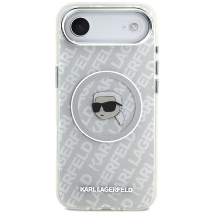 MagSafe Hülle für Apple iPhone 17 Air, Karl Lagerfeld, IML Karl`s Head, Grau