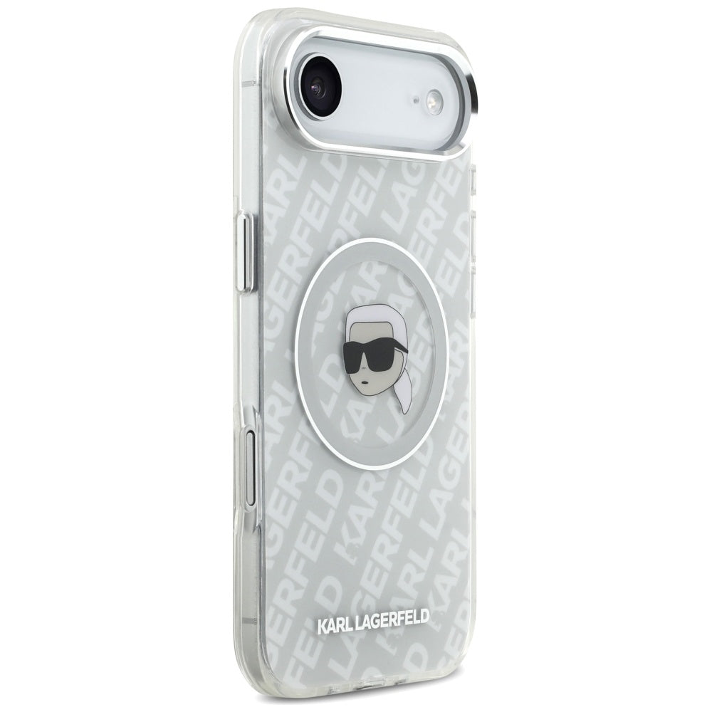 MagSafe Hülle für Apple iPhone 17 Air, Karl Lagerfeld, IML Karl`s Head, Grau