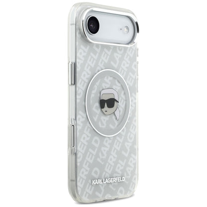 MagSafe Hülle für Apple iPhone 17 Air, Karl Lagerfeld, IML Karl`s Head, Grau