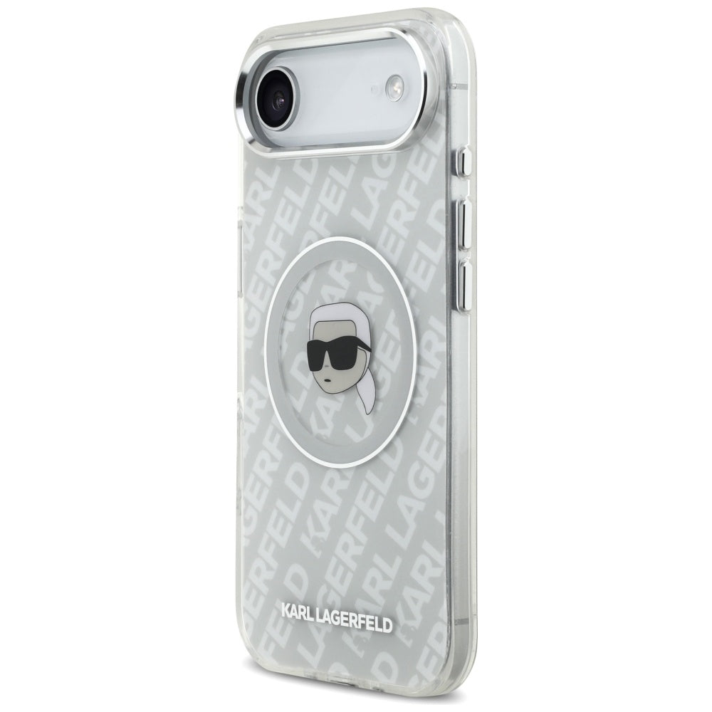 MagSafe Hülle für Apple iPhone 17 Air, Karl Lagerfeld, IML Karl`s Head, Grau