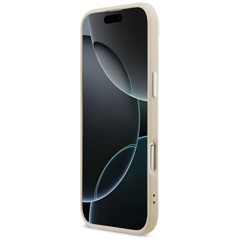 MagSafe hoes voor Apple iPhone 17 Air, Karl Lagerfeld, Karl & Choupette Pins, Beige