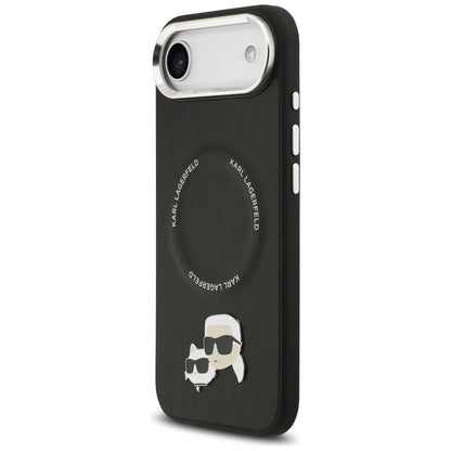 MagSafe hoes voor Apple iPhone 17 Air, Karl Lagerfeld, Karl & Choupette Pins, Zwart