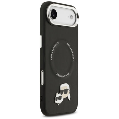 MagSafe hoes voor Apple iPhone 17 Air, Karl Lagerfeld, Karl & Choupette Pins, Zwart