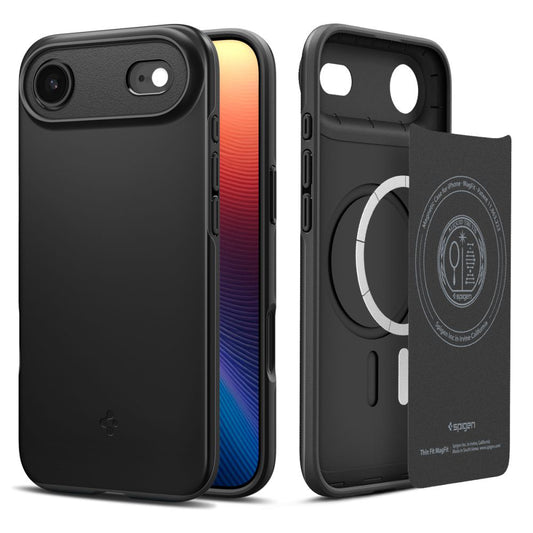MagSafe hoesje voor Apple iPhone 17 Air, Spigen, Thin Fit, Zwart