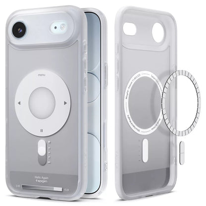 MagSafe hoes voor Apple iPhone 17 Air, Spigen, Ultra Hybrid Classic, Zilver