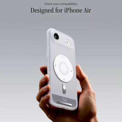 MagSafe hoes voor Apple iPhone 17 Air, Spigen, Ultra Hybrid Classic, Zilver