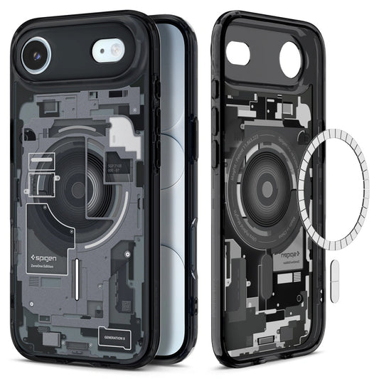 MagSafe hoesje voor Apple iPhone 17 Air, Spigen, Ultra Hybrid Zero One, Zwart