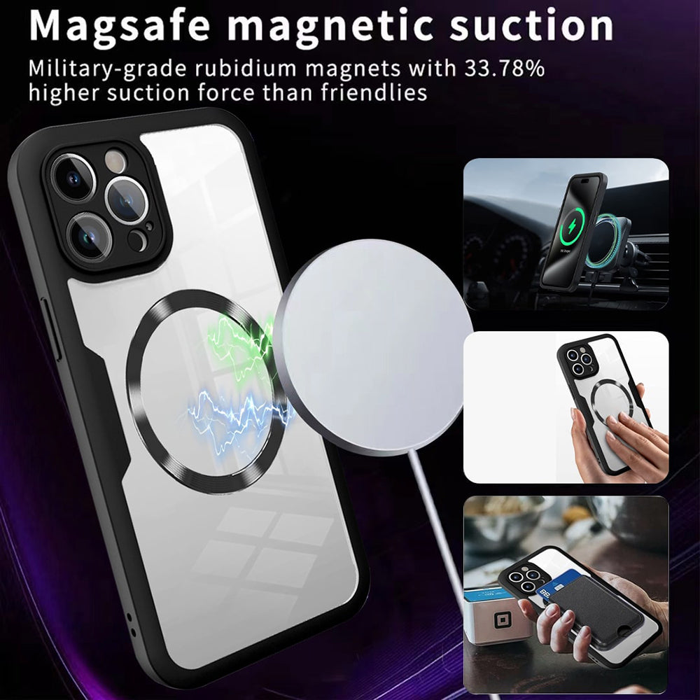Coque MagSafe pour Apple iPhone 17 Air, Techsuit, ColorVerse 360, Noire