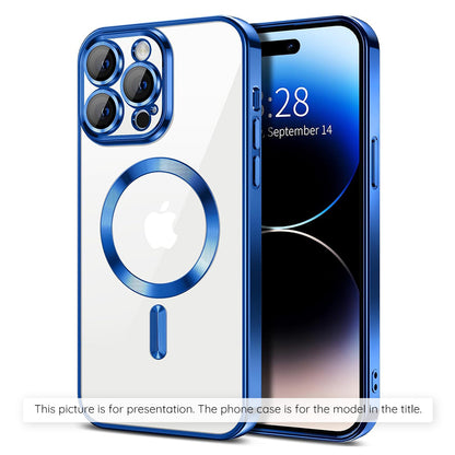 MagSafe hoesje voor Apple iPhone 17 Air, Techsuit, Luxury Crystal, Blauw