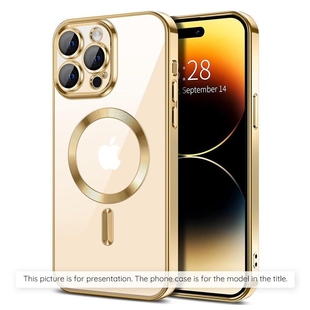 MagSafe hoesje voor Apple iPhone 17 Air, Techsuit, Luxury Crystal, Goud