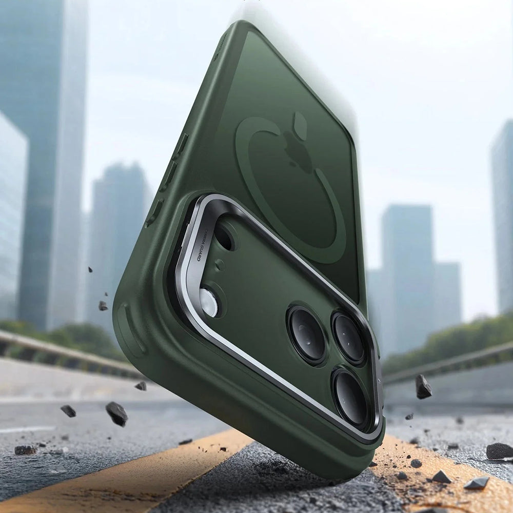 Coque MagSafe pour Apple iPhone 17, ESR, Classic Hybrid Kickstand, Vert Satiné