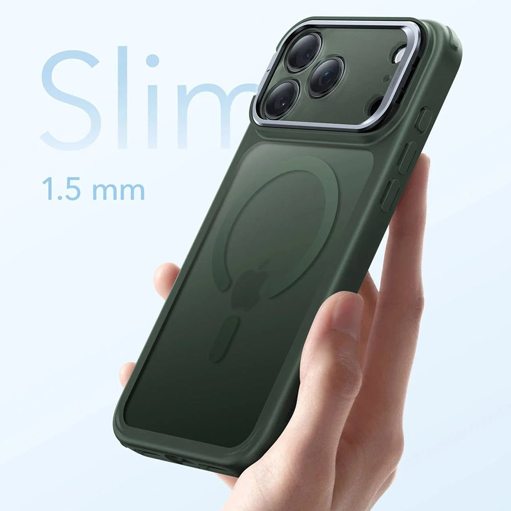 Coque MagSafe pour Apple iPhone 17, ESR, Classic Hybrid Kickstand, Vert Satiné