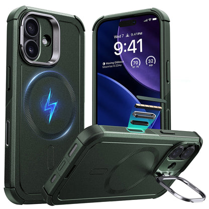 Étui MagSafe pour Apple iPhone 17, ESR, Cyber Armor Kickstand, Vert