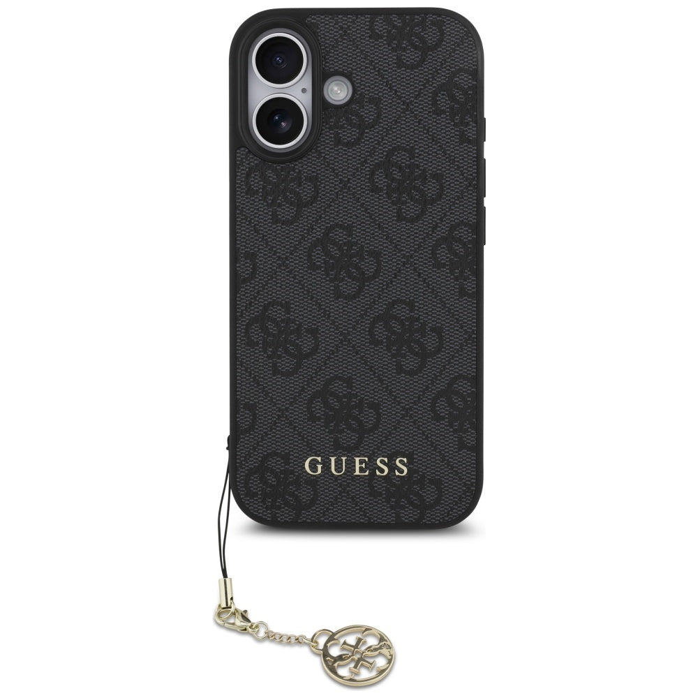 MagSafe Case for Apple iPhone 17, Guess, 4G Charm Cradle, Black