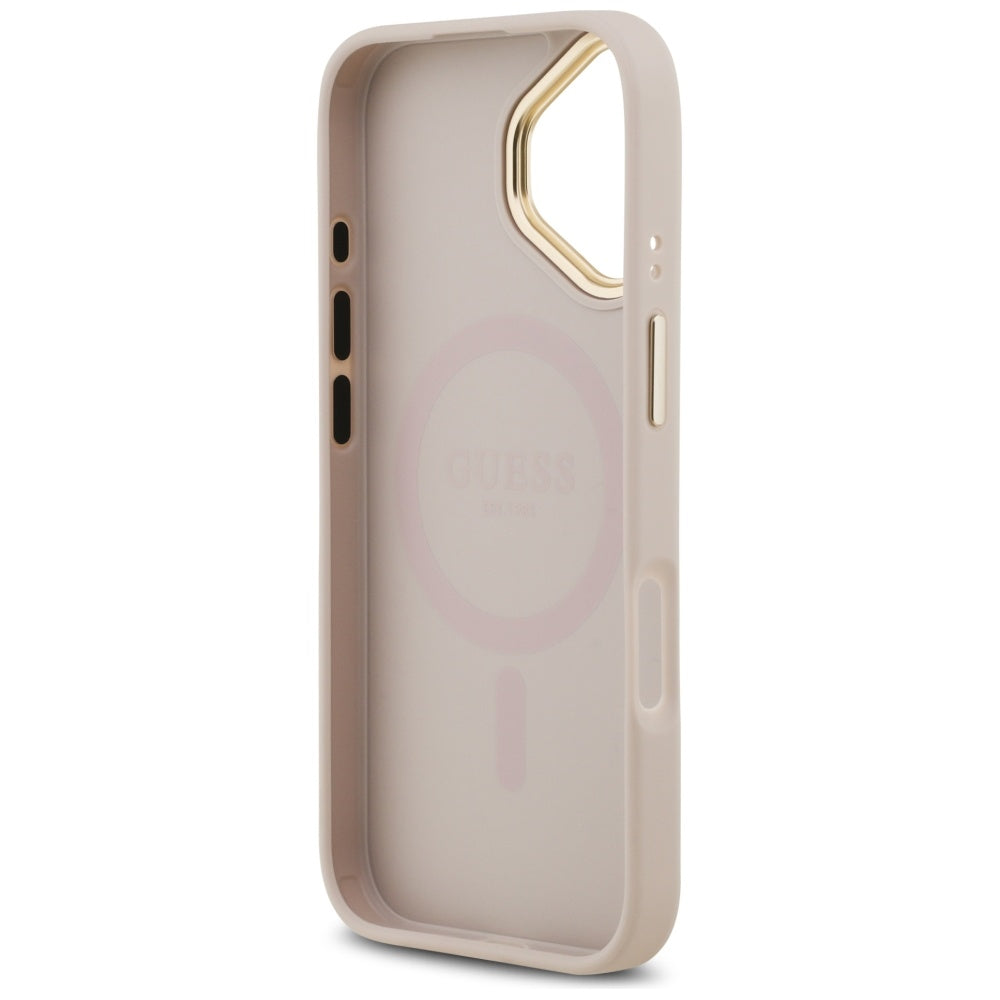 MagSafe Hülle für Apple iPhone 17, Guess, 4G Classic, Rosa