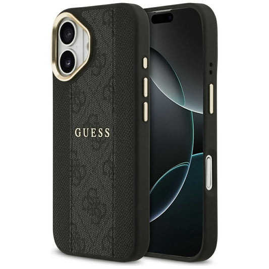 Housse MagSafe pour Apple iPhone 17, Guess, 4G Stripe, Noire