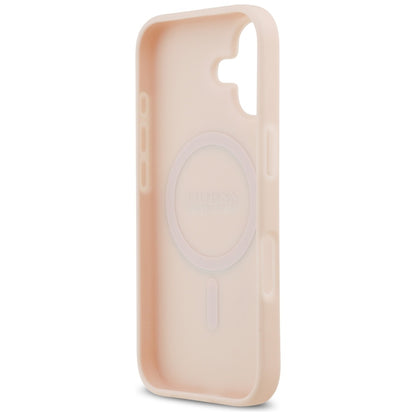 MagSafe hoes voor Apple iPhone 17, Guess, Grained Flowers, Roze