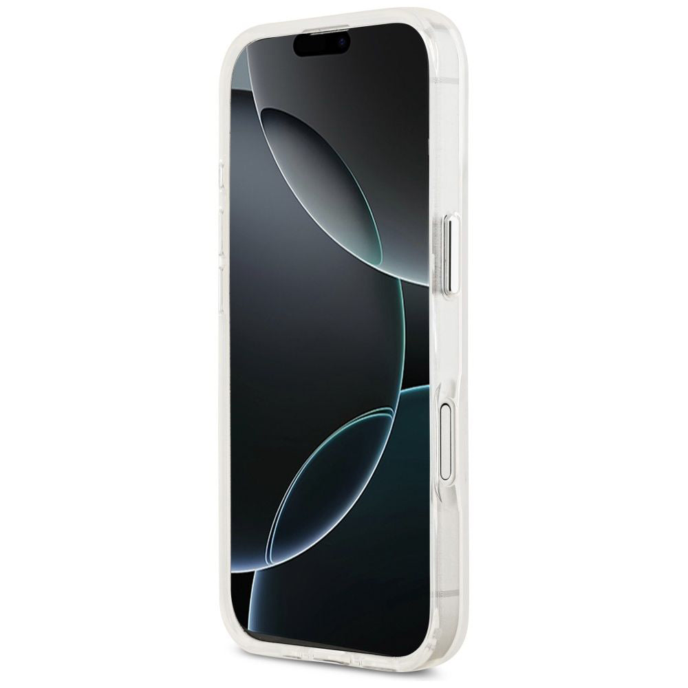 MagSafe hoesje voor Apple iPhone 17, Guess, IML Gradient Triangle Logo, Transparant