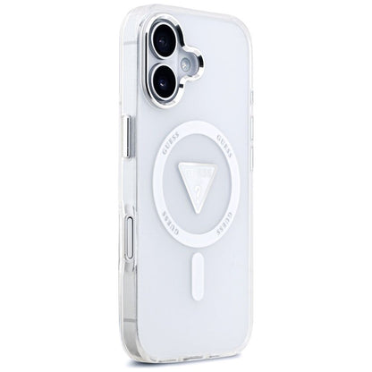 MagSafe hoesje voor Apple iPhone 17, Guess, IML Gradient Triangle Logo, Transparant