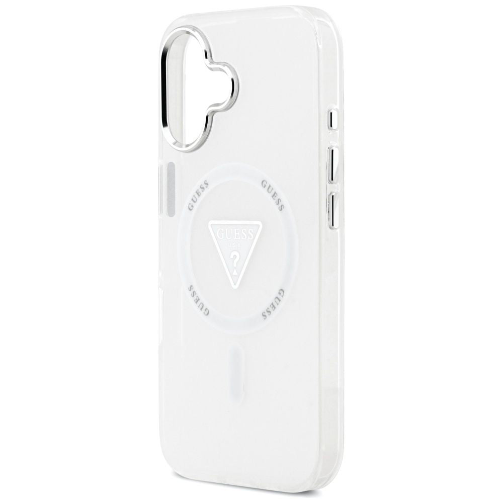 MagSafe hoesje voor Apple iPhone 17, Guess, IML Gradient Triangle Logo, Transparant