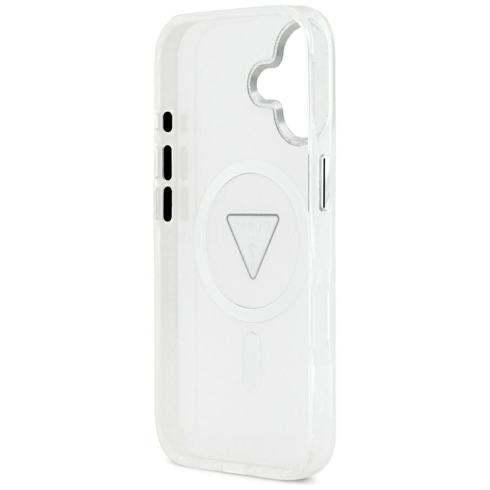 MagSafe hoesje voor Apple iPhone 17, Guess, IML Gradient Triangle Logo, Transparant