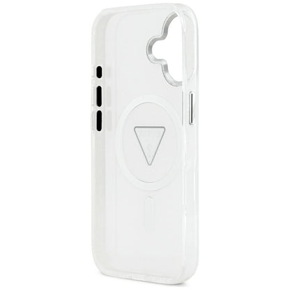 MagSafe hoesje voor Apple iPhone 17, Guess, IML Gradient Triangle Logo, Transparant