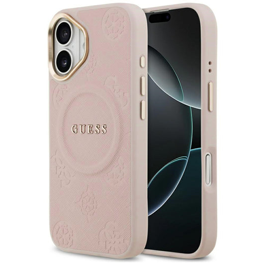 MagSafe hoesje voor Apple iPhone 17, Guess, Peony Hot Stamp, Roze