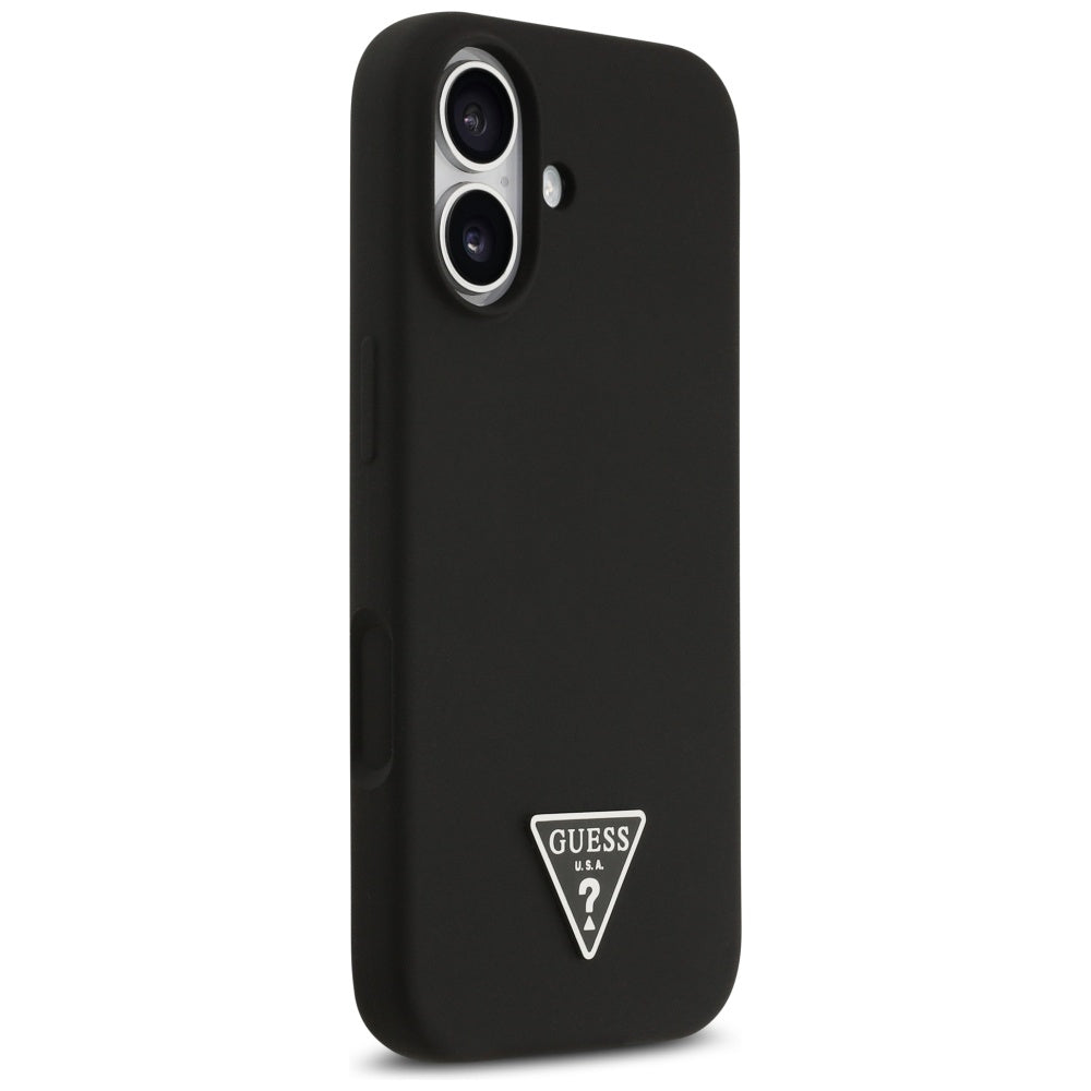 Étui MagSafe pour Apple iPhone 17, Guess, Logo Triangle, Noir
