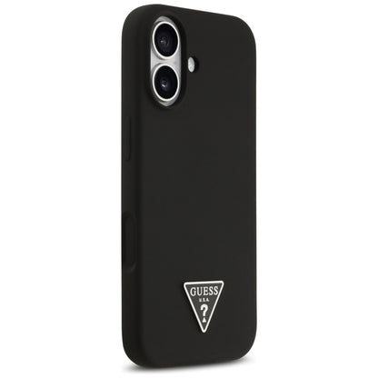 Étui MagSafe pour Apple iPhone 17, Guess, Logo Triangle, Noir