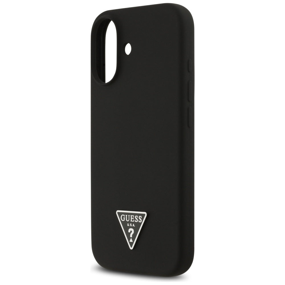 Étui MagSafe pour Apple iPhone 17, Guess, Logo Triangle, Noir
