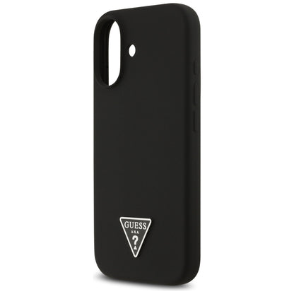 Étui MagSafe pour Apple iPhone 17, Guess, Logo Triangle, Noir
