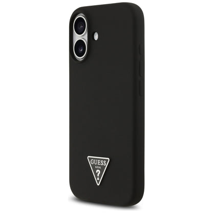 Étui MagSafe pour Apple iPhone 17, Guess, Logo Triangle, Noir
