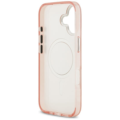 Étui MagSafe pour Apple iPhone 17, Karl Lagerfeld, IML Aquarelle Logo Choupette, Rose
