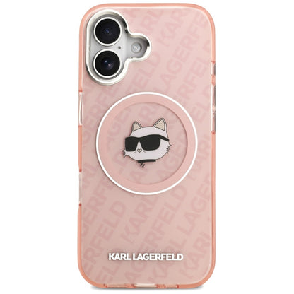 MagSafe Case for Apple iPhone 17, Karl Lagerfeld, IML Choupette's Head, Pink