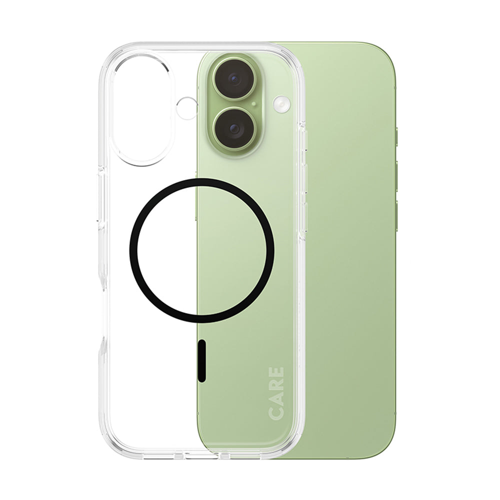 Coque MagSafe pour Apple iPhone 17, PanzerGlass, Care Urban Explorer, Transparent Noir