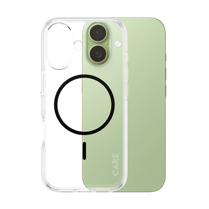 Coque MagSafe pour Apple iPhone 17, PanzerGlass, Care Urban Explorer, Transparent Noir