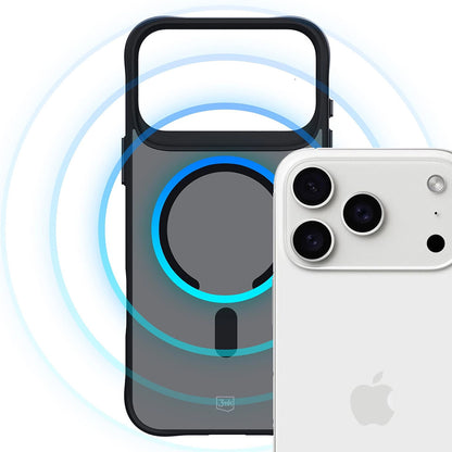 MagSafe hoesje voor Apple iPhone 17 Pro, 3MK, Smoke MagCase, Zwart