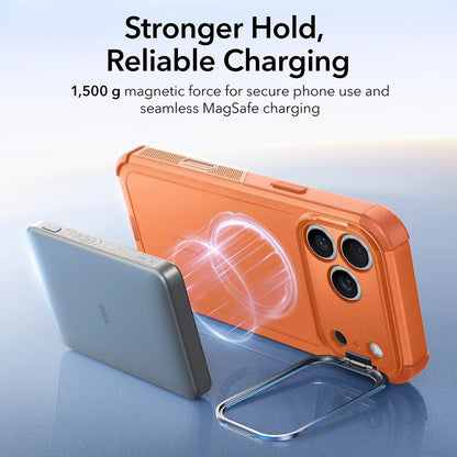 MagSafe hoes voor Apple iPhone 17 Pro, ESR, Cyber Armor Kickstand, Oranje
