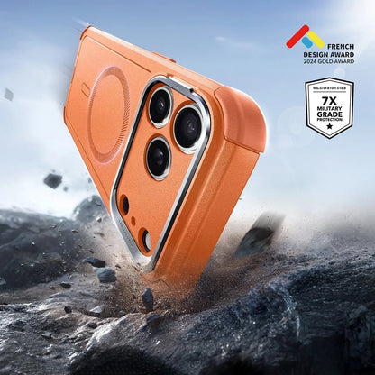 MagSafe hoes voor Apple iPhone 17 Pro, ESR, Cyber Armor Kickstand, Oranje