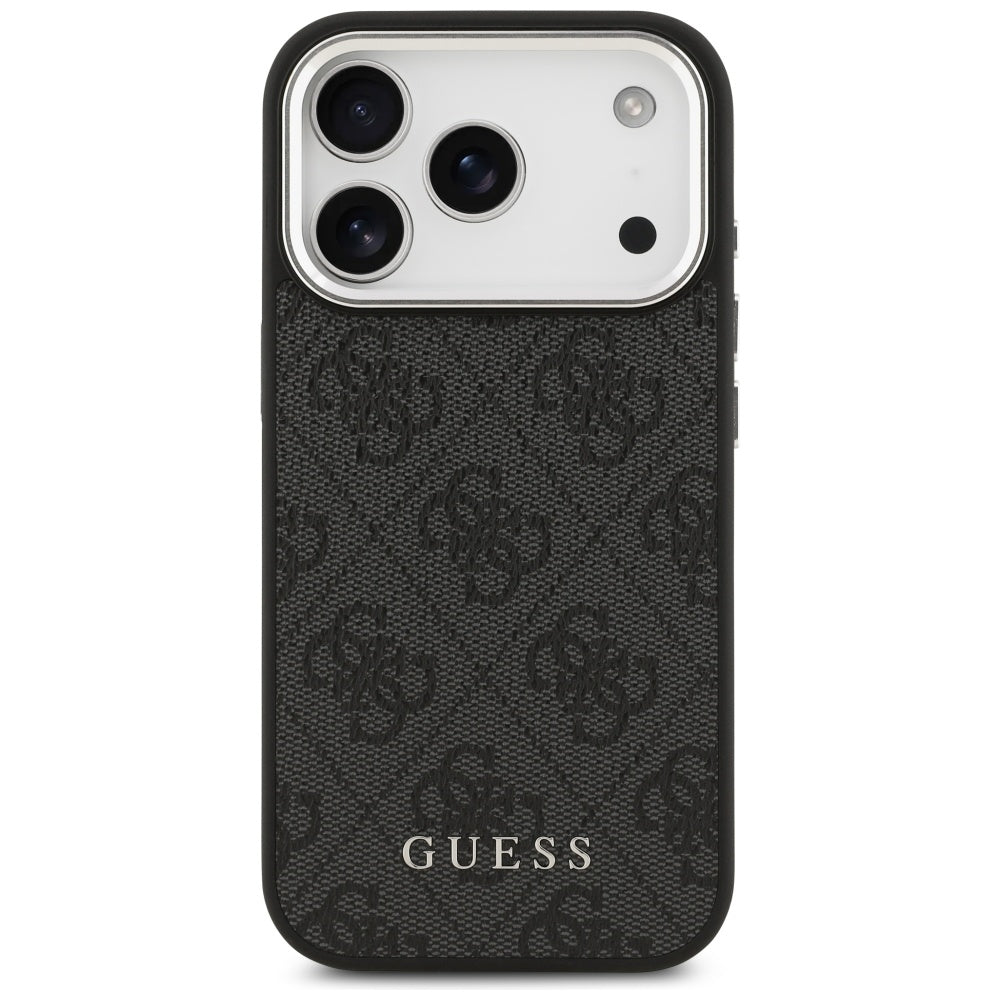 MagSafe hoesje voor Apple iPhone 17 Pro, Guess, 4G Classic Logo, Zwart