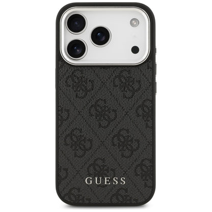 MagSafe hoesje voor Apple iPhone 17 Pro, Guess, 4G Classic Logo, Zwart