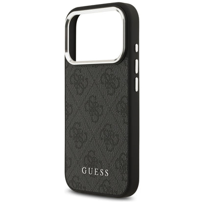 MagSafe hoesje voor Apple iPhone 17 Pro, Guess, 4G Classic Logo, Zwart