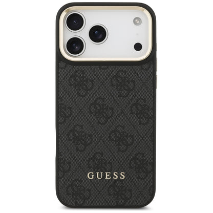 Étui MagSafe pour Apple iPhone 17 Pro, Guess, Emplacement pour carte 4G, Noir