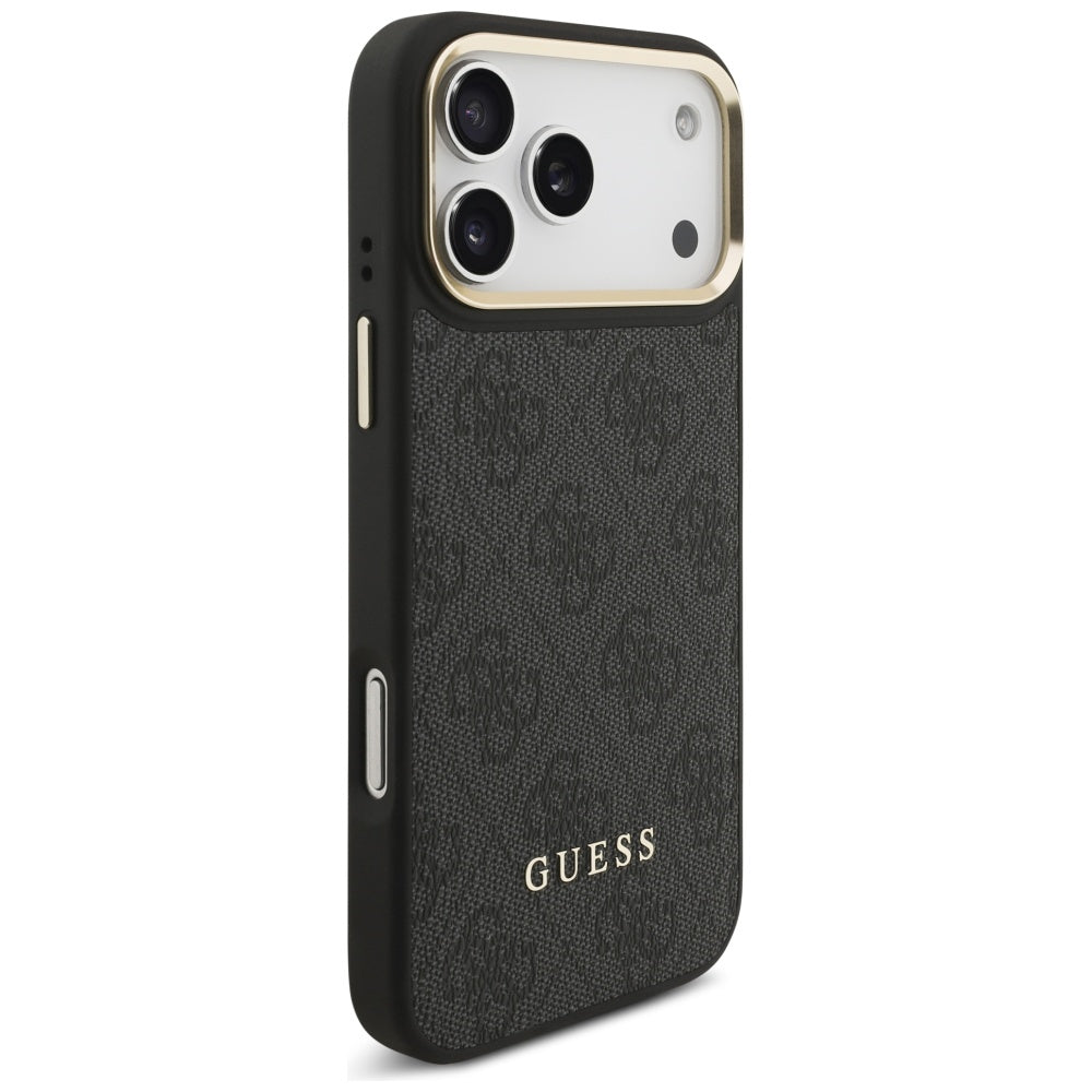 Étui MagSafe pour Apple iPhone 17 Pro, Guess, Emplacement pour carte 4G, Noir
