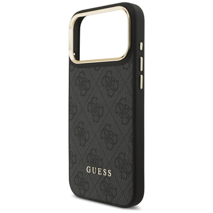 Étui MagSafe pour Apple iPhone 17 Pro, Guess, Emplacement pour carte 4G, Noir